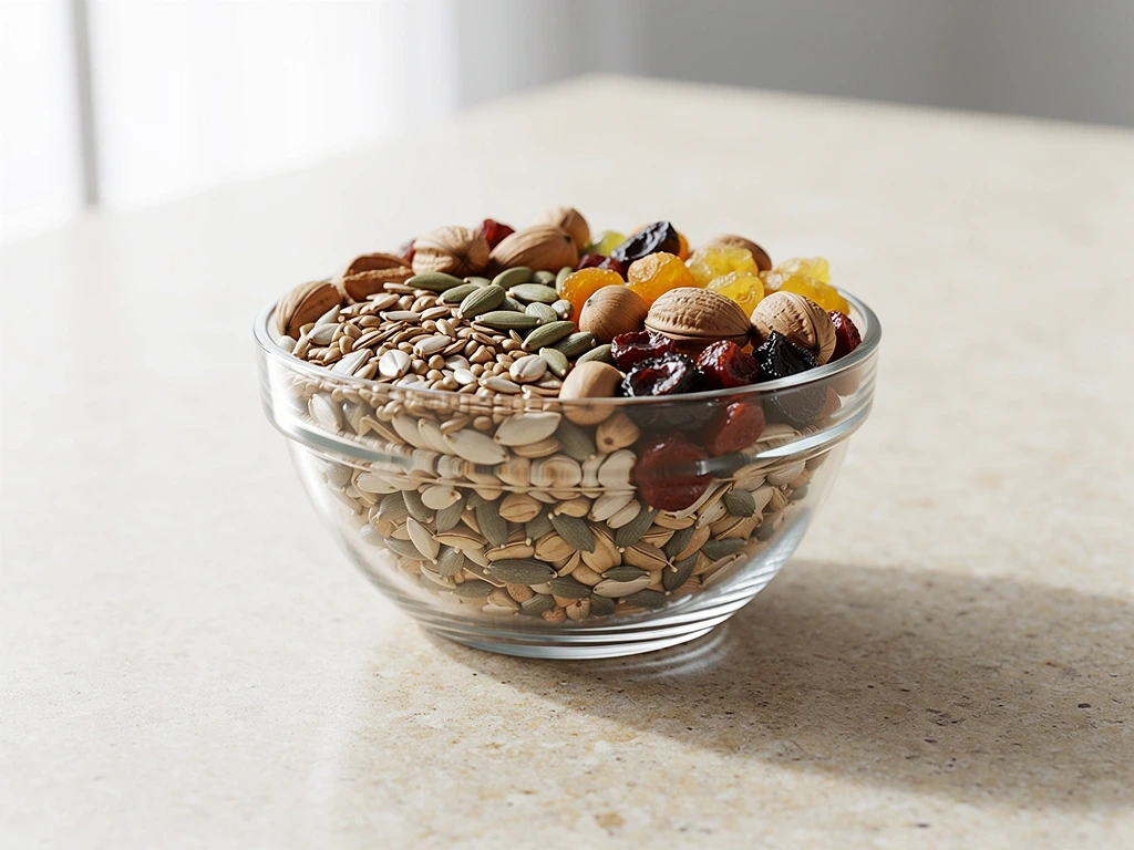 Snacks saludables y frutos secos